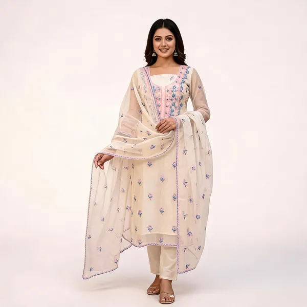 White_Cotton_Pastel_Chikankari_Straight_Suit_For_Women