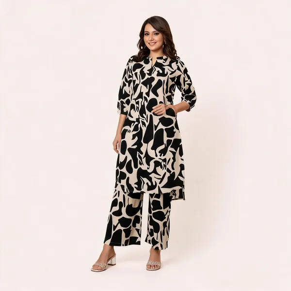 Black_Cotton_Straight_Abstract_Print_Co-Ord_Set_For_Women