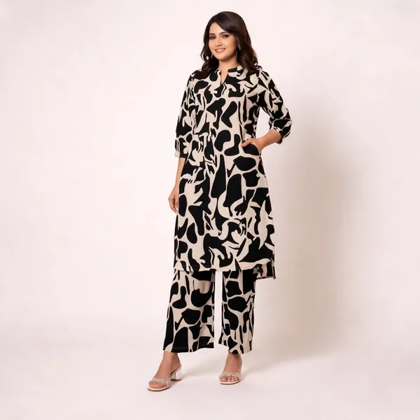 Black_Cotton_Straight_Abstract_Print_Co-Ord_Set_For_Women