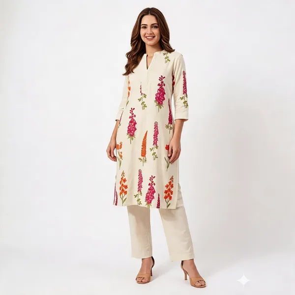 White_Linen_Straight_Floral_Embroidered_Kurta_Suit_Set_For_Women