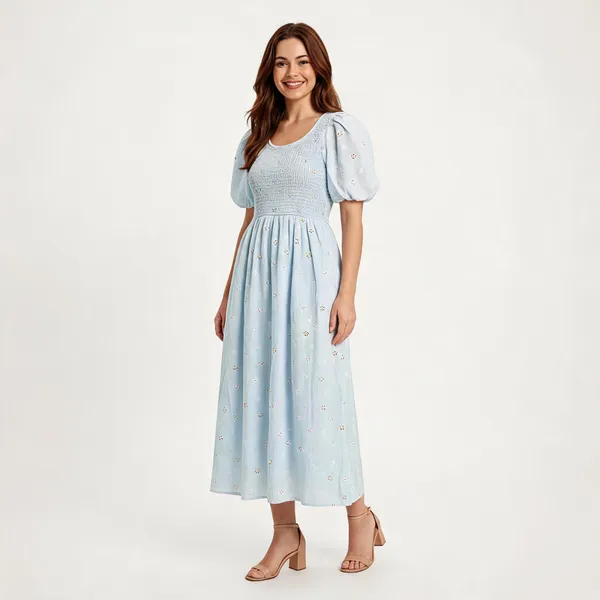 Sky_Blue_Cotton_A-Line_Eyelet_Schiffli_Midi_Dress_For_Women