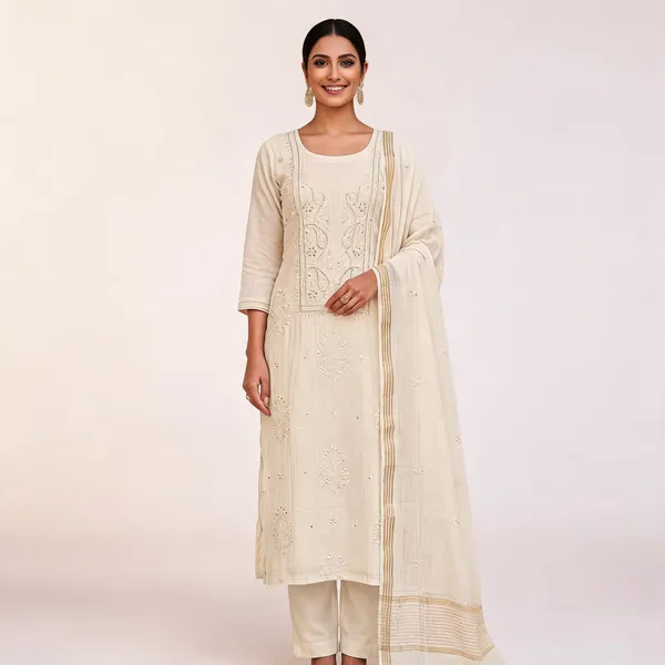 Ivory_Mul_Mul_Chikankari_Straight_Suit_Set_For_Women