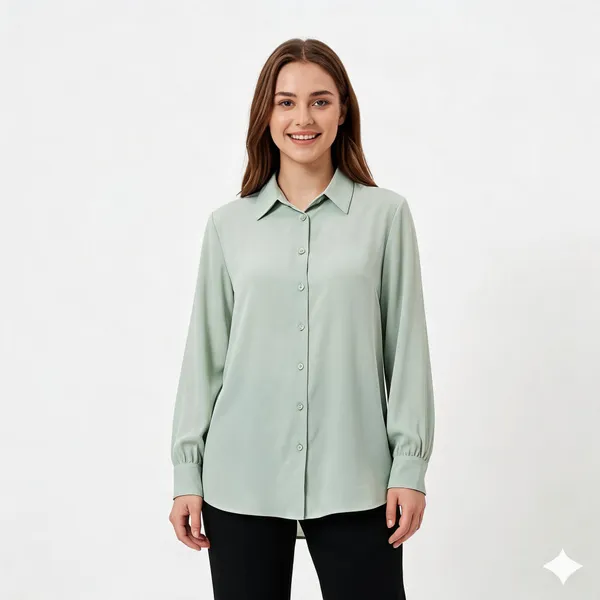 Mint_Green_Viscose_Relaxed_Straight_Casual_Shirt_For_Women