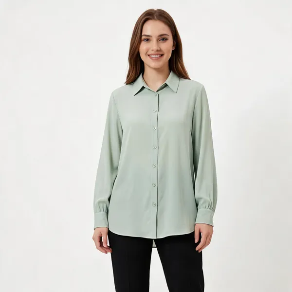 Mint_Green_Viscose_Relaxed_Straight_Casual_Shirt_For_Women