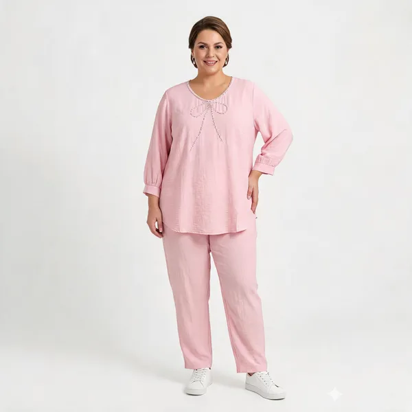 Dusty_Rose_Cotton_Relaxed_Bow_Embroidered_Co-Ord_Set_For_Women