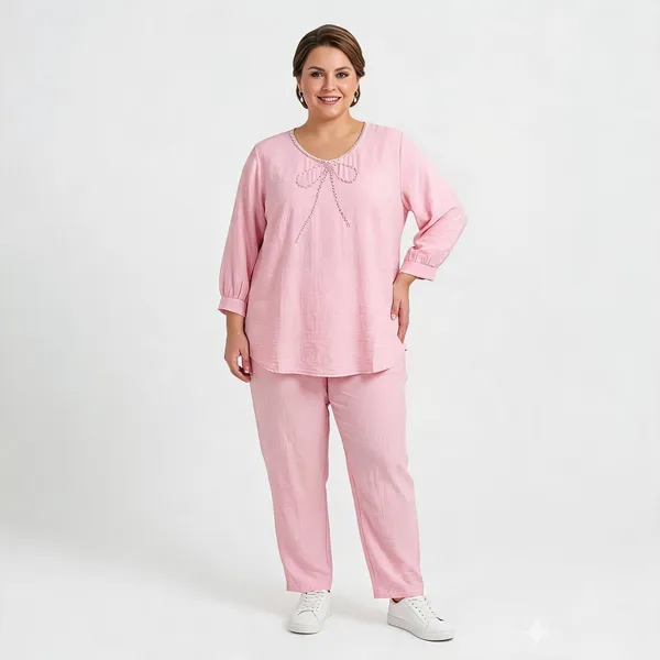 Dusty_Rose_Cotton_Relaxed_Bow_Embroidered_Co-Ord_Set_For_Women