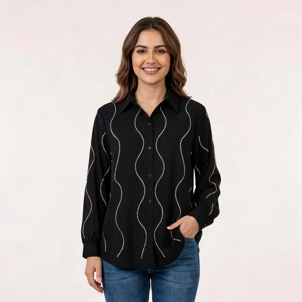 Stone_Satin_Mandala_Embroidered_Oversized_Shirt_For_Women