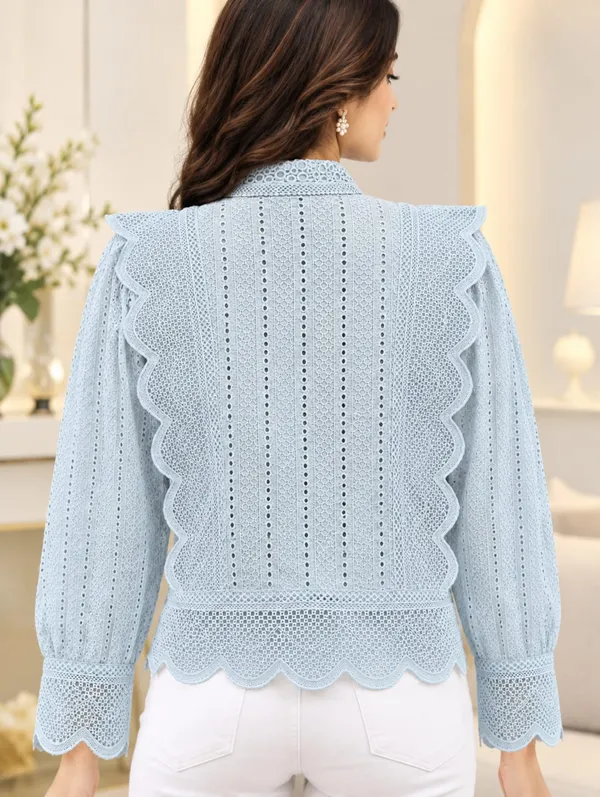 Blue_Eyelet_Lace_Ruffle_Statement_Shirt