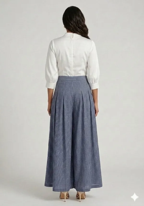 Multicolor_Linen_Wide-Leg_High-Rise_Trousers_For_Women
