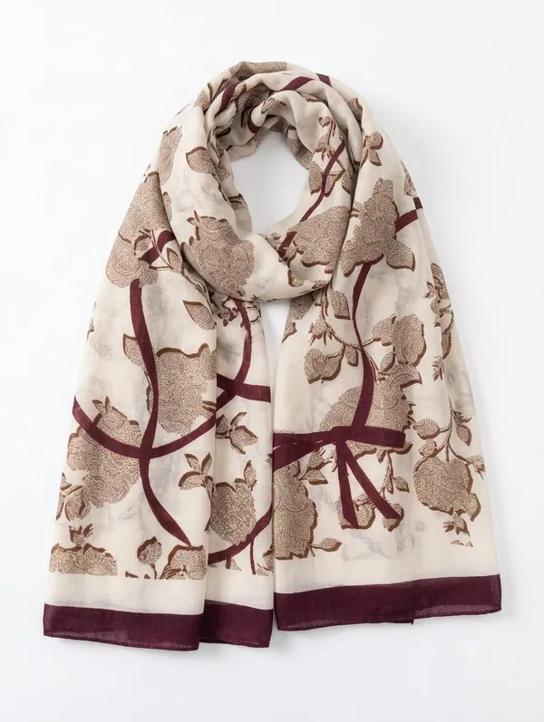 Multicolor_Cotton_Chintz_Botanical_Print_Stole_For_Women