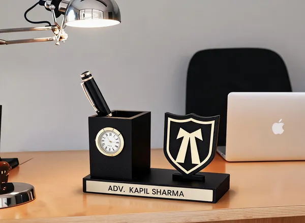Wood_Matte_Black_Gold_Accent_Desk_Organizer_With_Clock_Pack_Of_9
