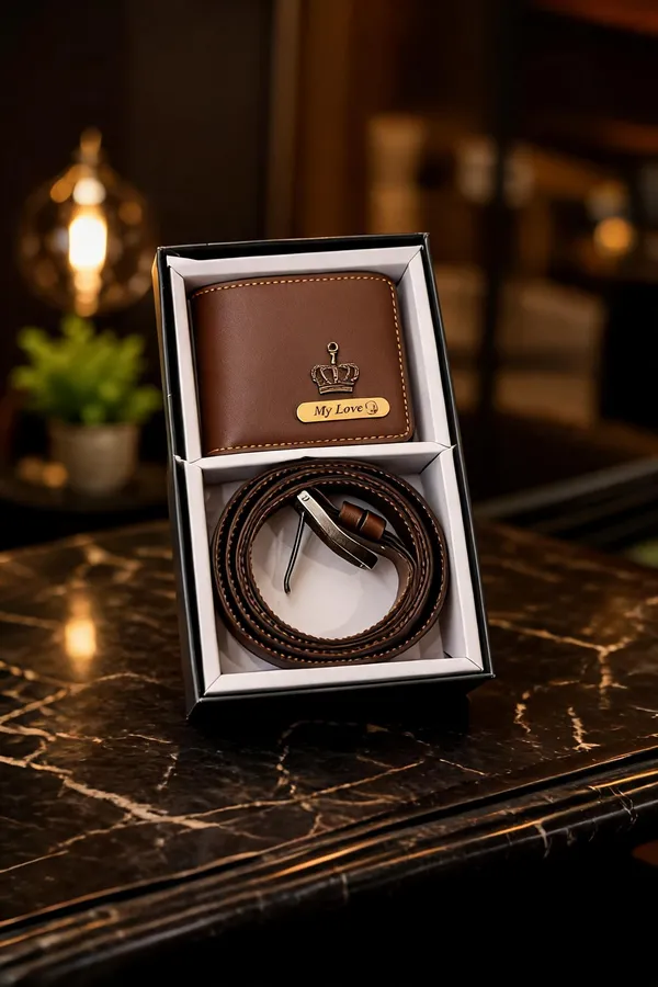 Brown_Pu_Leather_Bifold_Wallet_And_Belt_Combo_For_Men