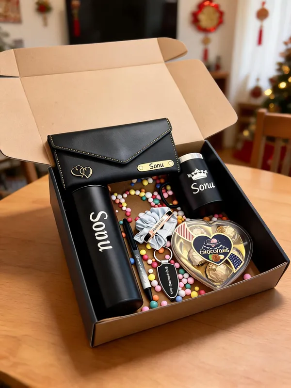 Multicolor_Mix-Material_Personalized_Bottle_Mug_Purse_Kada_Keychain_Hamper