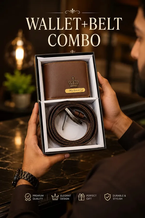 Brown_Pu_Leather_Bifold_Wallet_And_Belt_Combo_For_Men