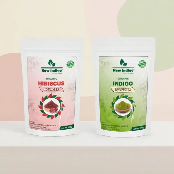 New_Indigo_Hibiscus_Flower_Hair_Care_Powder_And_Indigo_Leaf_Hair_Color_Powder_|_Pack_Of_2