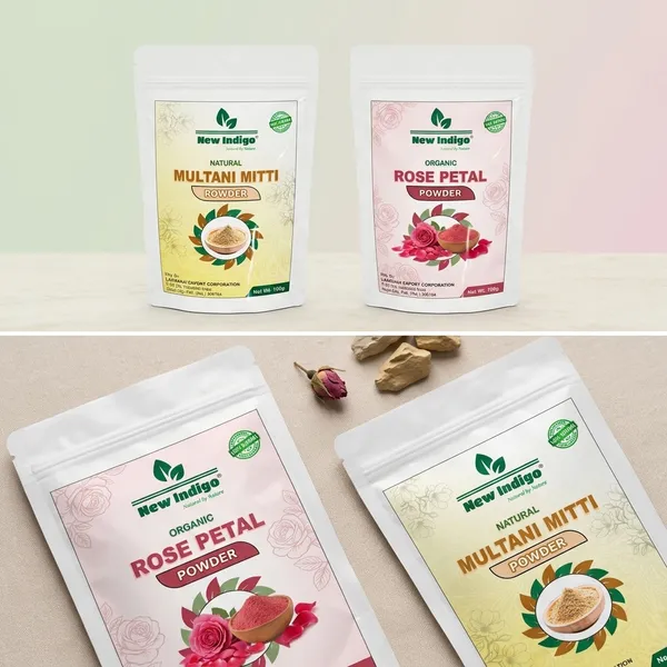 New_Indigo_Rose_Petal_Face_Pack_Powder_And_Multani_Mitti_Fullers_Earth_Face_Pack_Powder_|_Pack_Of_2
