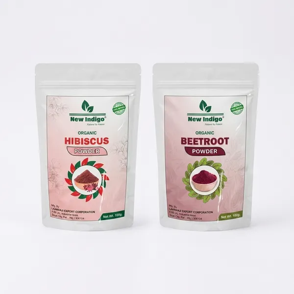 New_Indigo_Hibiscus_Flower_Hair_Care_Powder_And_Beetroot_Root_Herbal_Powder_|_Pack_Of_2