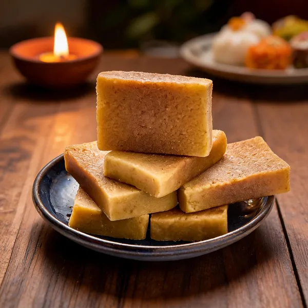 Mysore_Pak_Ghee_&_Gram_Flour_Indian_Sweet_Blocks