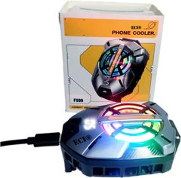 Eci_Fs09_Aluminum_Usb_Mobile_Phone_Cooling_Fan_Pad