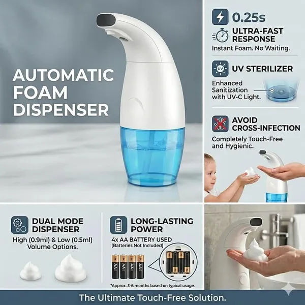 Automatic_Touchless_Foam_Soap_Dispenser_330ml_