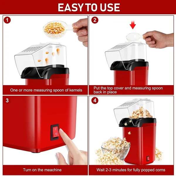 Playpulse_Oil-Free_Hot_Air_Electric_Popcorn_Maker_1200W_Red