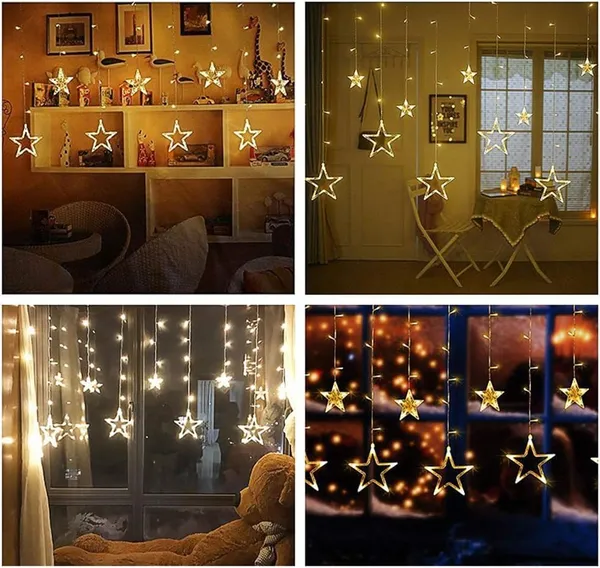 Star_Light_5+5_Curtain_Lights_with_Stars_Small_Stars_Lighting_Modes_USB_Powered_Indoor_Outdoor_Parties_Bedrooms_Party_Home_Home_Living_Room_Weddings_(Pack_of_1_Pcs)