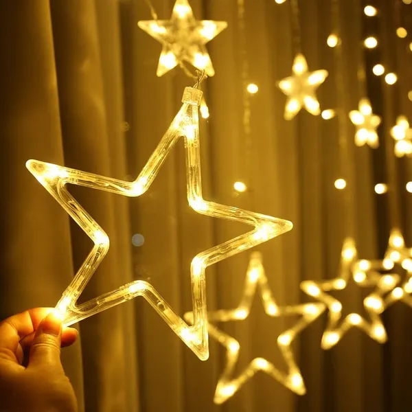 Star_Light_5+5_Curtain_Lights_with_Stars_Small_Stars_Lighting_Modes_USB_Powered_Indoor_Outdoor_Parties_Bedrooms_Party_Home_Home_Living_Room_Weddings_(Pack_of_1_Pcs)