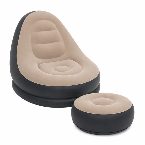 Pvc_Leatherette_2-Seater_Inflatable_Sofa_Brown_Black