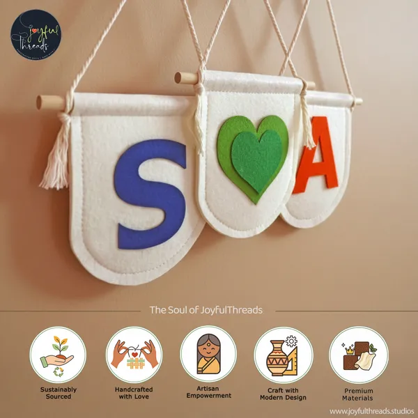 Felt_Name_Initials_Flag_Hangings_Handcrafted_Personalized