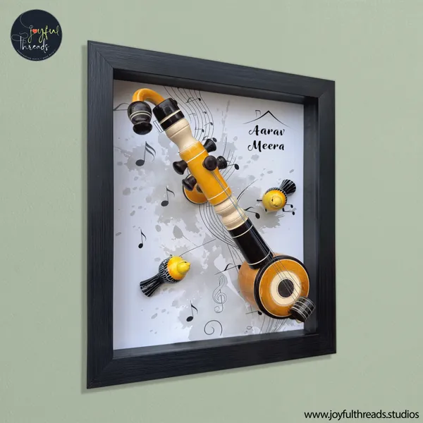 Swarnanjali_Handcrafted_Personalized_Music_Themed_Wall_Frame_Home_Decor_14x12_5_Inch