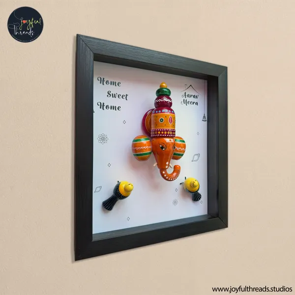 Mangala_Griha_Handcrafted_Ganesha_Head_Wall_Frame_Home_Decor_14x12.5_Inch