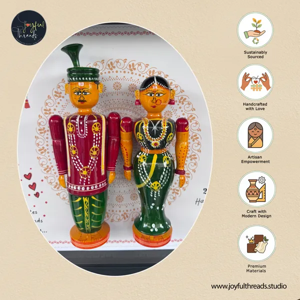 Anant_Bandhan_Handcrafted_Personalized_Anniversary_Wall_Frame_With_Wedding_Dolls_19x13_Inch