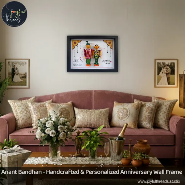 Anant_Bandhan_Handcrafted_Personalized_Anniversary_Wall_Frame_With_Wedding_Dolls_19x13_Inch