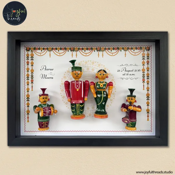 Subha_Vivah_Handcrafted_Personalized_Wall_Frame_With_Wedding_Dolls_19x13_Inch