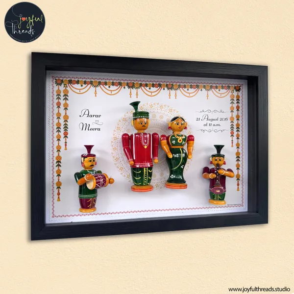 Subha_Vivah_Handcrafted_Personalized_Wall_Frame_With_Wedding_Dolls_19x13_Inch