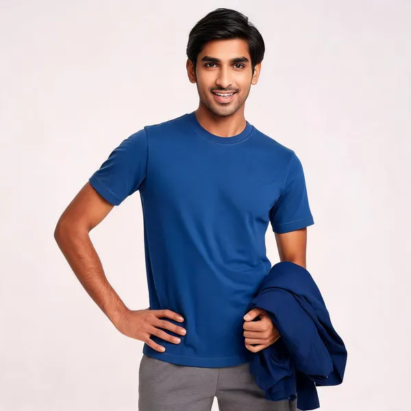 Blue_And_Navy_Blue_T_Shirt_Duo