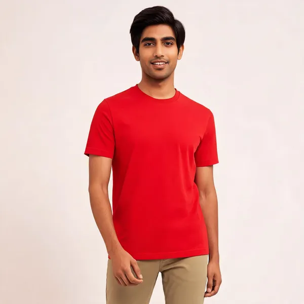 Red_Cotton_Crew_Neck_T_Shirt_for_Men