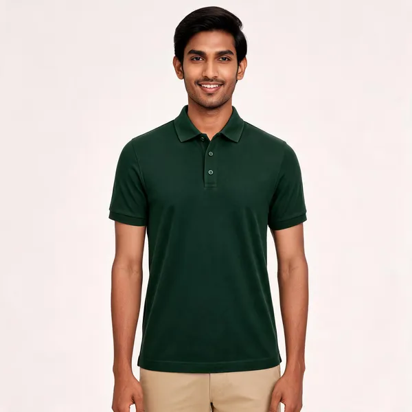Dark_Green_Cotton_Polo_T_Shirt_for_Men