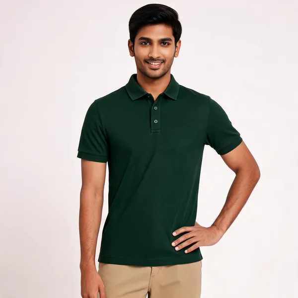 Dark_Green_Cotton_Polo_T_Shirt_for_Men