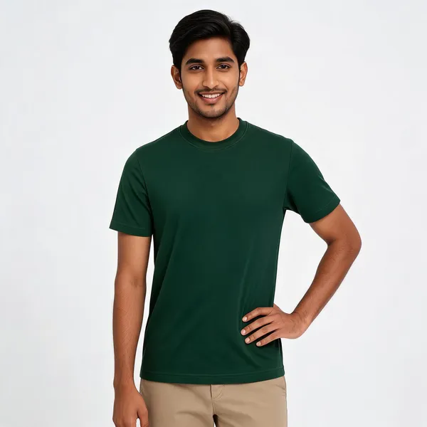 Dark_Green_Cotton_Round_Neck_T_Shirt_for_Men