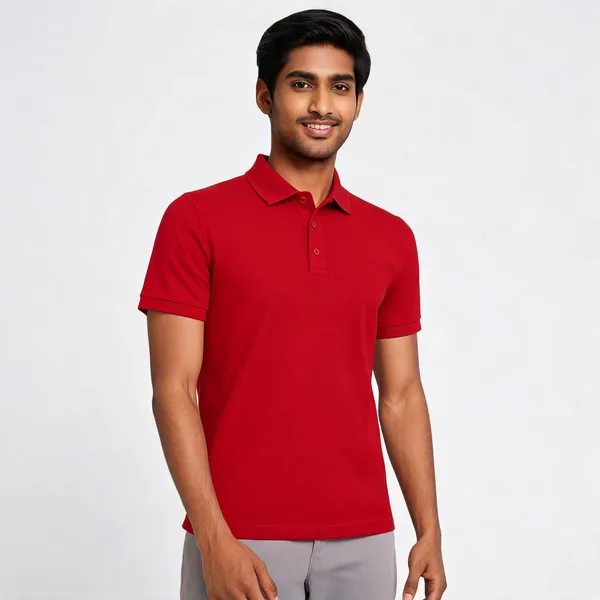 Red_Cotton_Half_Sleeve_Polo_T_Shirt_for_Men