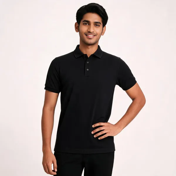 Black_Cotton_Polo_T_Shirt_for_Men