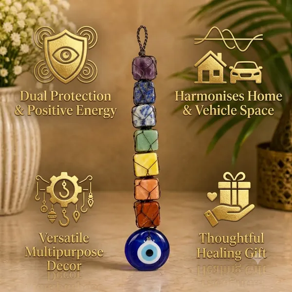 7_Chakra_Raw_Stone_Hanging_with_Evil_Eye_–_Vastu_&_Feng_Shui_Crystal_Decor_for_Car_Rearview_Mirror,_Home_Door_&_Wall
