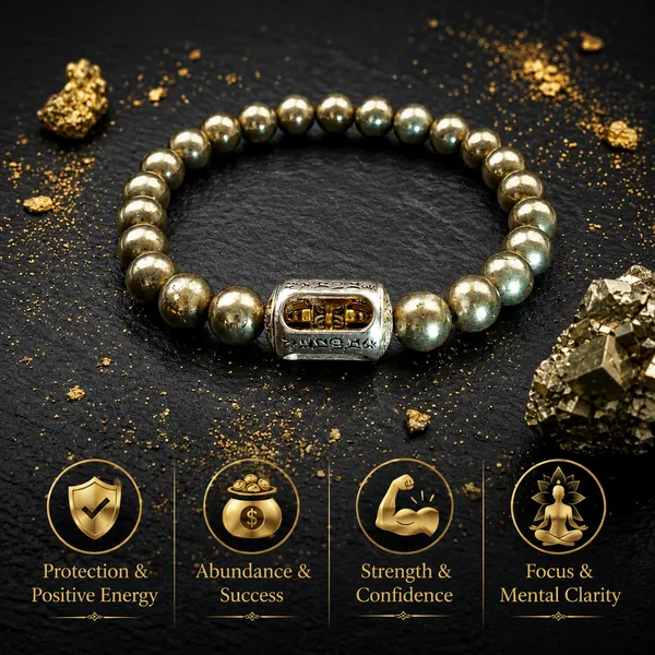 Pyrite_Vajra_Wealth_Protection_Bracelet_for_Unisex_|_Natural_Pyrite_Crystal_Bracelet_for_Wealth,_Prosperity,_Protection_&_Positive_Energy_|_Certified
