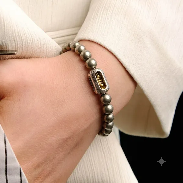 Pyrite_Vajra_Wealth_Protection_Bracelet_for_Unisex_|_Natural_Pyrite_Crystal_Bracelet_for_Wealth,_Prosperity,_Protection_&_Positive_Energy_|_Certified