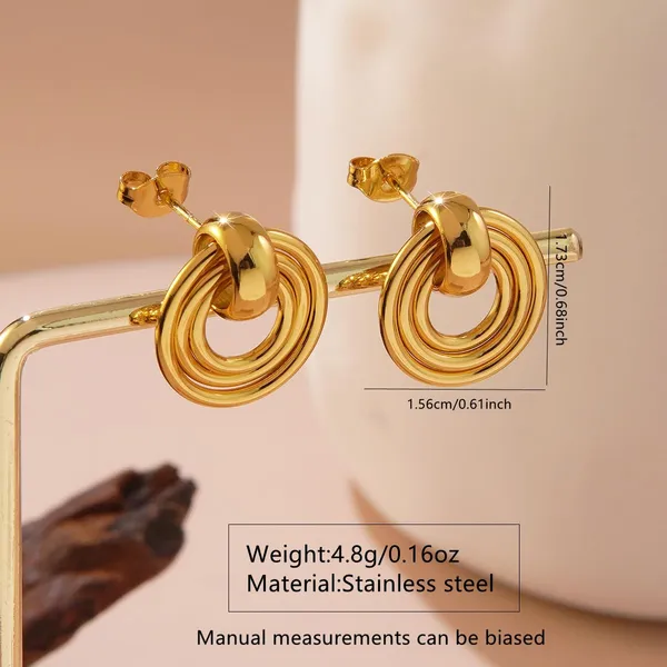 18K_Gold_Plated_Round_Stud_Stainless_for_Daily_Use