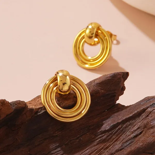 18K_Gold_Plated_Round_Stud_Stainless_for_Daily_Use