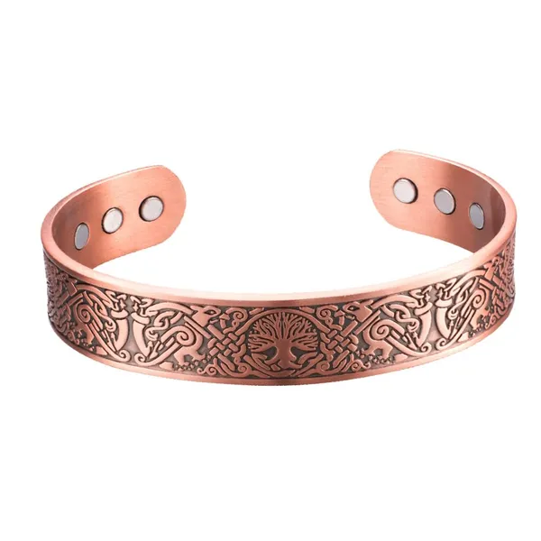 Pure_Copper_Magnetic_Bracelet_|_Unisex_|_Open_Cuff_Accessory_-_Ritambharaa