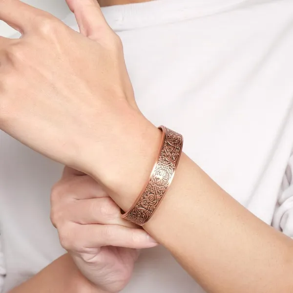 Pure_Copper_Magnetic_Bracelet_|_Unisex_|_Open_Cuff_Accessory_-_Ritambharaa
