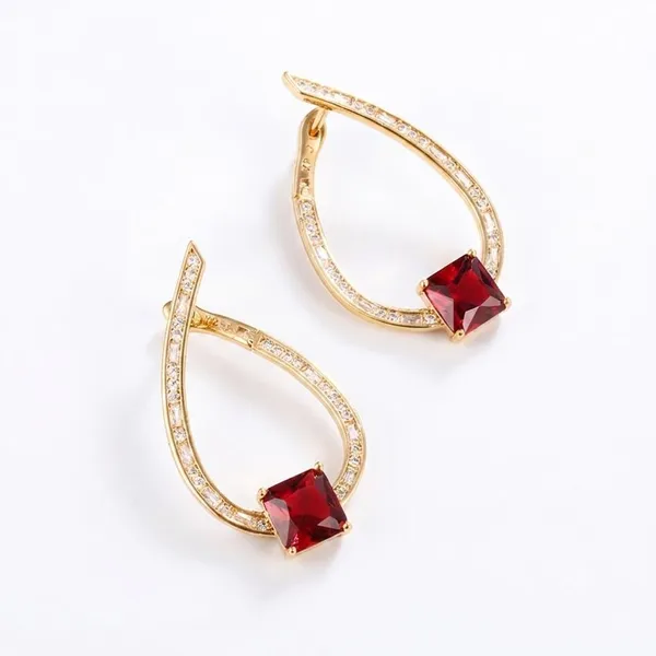 Geometric_Drop_Earrings_For_Women_|_18K_Gold_Plated_for_Your_Special_Day